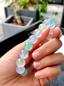 สร้อยข้อมือโรสควอตซ์พลังงานแห่งความรักขนาด 10 มม. สำหรับผู้หญิงและผู้ชาย สายรัดข้อมือประดับลูกปัดแฟชั่น - Product Image 3