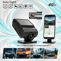 Caméra de voiture 4G 2K avant 1080P arrière GPS Beidou double mode avec contrôle WiFi à distance via application, enregistreur de conduite pour voitures