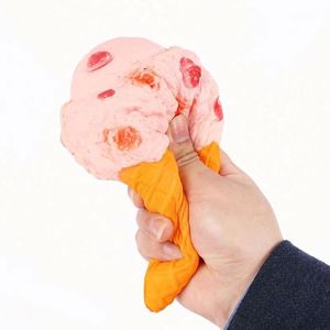 Hot Sale Custom Logo Big Ice Cream Shape <b>Squishy</b> Fidget Toy Anti Stress Ball - Product Image 2