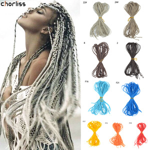 Zizi - Peluca de Trenzas de Tres Hebras de Color Degradado Europeo y Americano de 28 Pulgadas, Fibra Química, Extensión de <span class=keywords><strong>Cabello</strong></span> <span class=keywords><strong>con</strong></span> Trenzas Despeinadas - Product Image 1