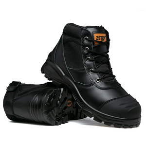 Stivali da Lavoro in Pelle Resistenti all'Usura con Cerniera, <span class=keywords><strong>Scarpe</strong></span> Antinfortunistiche S3 Impermeabili per Uomo - Product Image 4