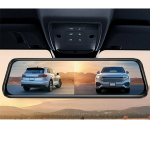 Caméra embarquée <span class=keywords><strong>de</strong></span> voiture avec écran tactile <span class=keywords><strong>de</strong></span> 9,66 pouces, enregistreur vidéo <span class=keywords><strong>de</strong></span> tableau <span class=keywords><strong>de</strong></span> bord, double objectif, rétroviseur, caméra <span class=keywords><strong>de</strong></span> tableau <span class=keywords><strong>de</strong></span> bord HD <span class=keywords><strong>pour</strong></span> voiture - Product Image 2