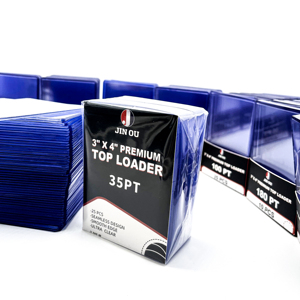 Hot Sale: Toploader 35PT con logo personalizzato JO-JY-T01 per carte collezionabili sportive - Product Image 3