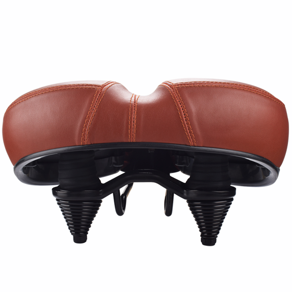 Selle De Vélo Creuse En Cuir Pour Homme – Confort Optimisé, Dimensions 27 X 15 X 6 Cm, Réduit La Pression Sur Le Périnée