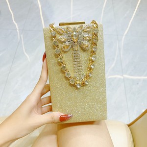 New Cross-border Mobile Phone Crossbody Clutch Bag Single Strap Closure Bow Decoration Polyester Evening Bag Tanjing - Product Image 6