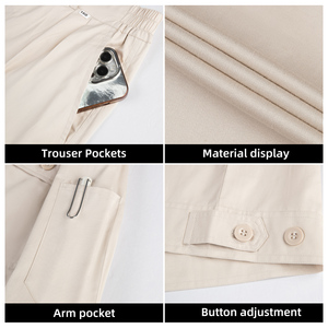 Comfortable and Breathable Engineer Summer Worker Uniforms Suits Long Sleeve <strong>Safety</strong> Workwear Jackets <strong>Pants</strong> - Product Image 5