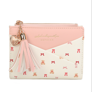 Portefeuille Femme Tendance à Motifs Floraux Grande Capacité en Cuir PU, Porte-Cartes Intégré, Porte-Monnaie Fin à Fermeture Éclair, Élégant avec Fermeture à Pression Feuille et Diamants - Product Image 6