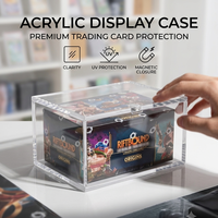 Boîte de protection transparente pour cartes à collectionner en acrylique, anti-UV, pour booster box TCG, vente directe usine