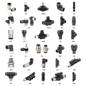 Brass Pneumatic Air Fittings <b>Connector</b> One Touch Air Hose Tube Fitting 1/8" 1/4" 3/8" 1/2" 4 6 8 10 12 MM HOFUJNG - Product Image 1