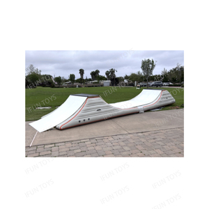Portable U Rampes Airbag Hermétique Scellé Surf Saut Lancement Mini Skate Board Parc Planche À Roulettes Rampe Gonflable Skate Rampe À Vendre - Product Image 5