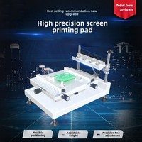 Mesa de impresión Manual de alta precisión, máquina de serigrafía con pegamento rojo, impresoras de pantalla de impresión de pasta de soldadura SMT
