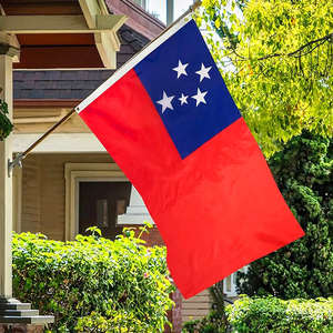 Bandiera nazionale in poliestere promozionale 90x150cm 3x5 ft bandiera nazionale personalizzata paesi all'ingrosso samoa samoan opzione personalizzata bandiere in tessuto - Product Image 1