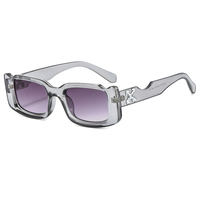 Nouvelles Lunettes de Soleil Tendance 2024 en Métal Irrégulier en Forme de X avec Motifs Floraux et Points, Protection UV400, Marque Personnalisée