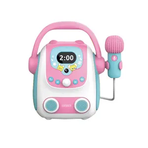 EPT Mainan Musik Anak-anak, Mesin Mikrofon Mini Kotak Karaoke Bernyanyi untuk Anak-anak