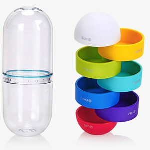 Pastillero Semanal de Plástico con Forma de Pastillas, Bonito, Impermeable, Decorativo, Ecológico, para 7 Días - Product Image 4