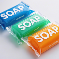 Savon cosmétique biodégradable personnalisé, rechargeable, sachet de savon imprimé en aluminium avec bec verseur