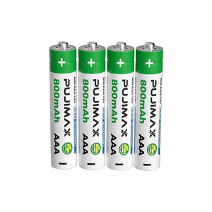 PUJIMAX-pilas recargables <span class=keywords><strong>AAA</strong></span> duraderas, respetuosas con el medio ambiente, 1,2 V, 800mAh, NiMH, para linterna, cortadora de pelo, 4 Uds. - Product Image 1