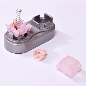 Interrupteur de clavier mécanique personnalisé <span class=keywords><strong>Gateron</strong></span> Pure Barry 5 broches 62g DIY Interrupteurs linéaires roses en POM - Product Image 3