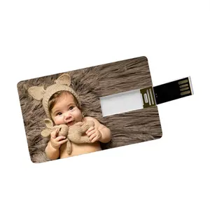 Unidade flash promocional de cartão USB com logotipo personalizado, cartão de crédito com memória USB de 128 MB-32 GB, pen drive de 64 G e 3,0, cartão pendrive com flash USB
