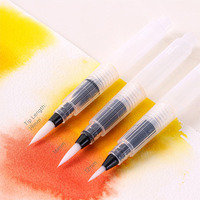 LISI Mini Set de Arte Portátil de 16 Colores, Kit de Pintura de Acuarela Sólida, Bloc de Papel Desprendible, 3 Pinceles de Agua, Mini Pincel Metálico