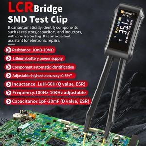 Multimètre automatique XE-MD1, nouvelle arrivée, pince de test SMD pour test de résistance, de continuité, de diode, pont de test, pince de test personnalisable OEM - Product Image 2