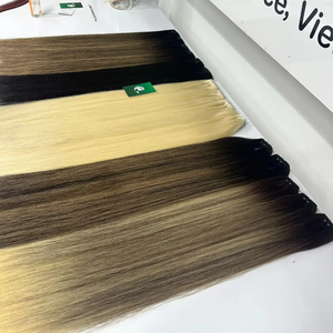 Cheveux vierges vietnamiens en gros, 100% cheveux humains vierges, lisses, longueur personnalisée, prix d'usine - Product Image 1