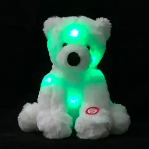 2021 Venda quente Teddy Noite Luz Brilhando No Escuro LED Ursinho de Brinquedo de Pelúcia