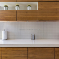 Carreaux de mosaïque en céramique blanche antidérapants et durables pour cuisine douche mur sol décoratif étanche anti-dérapant carreaux vente chaude