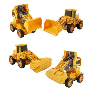 Personalizável crianças engenharia veículo escavadeira, brinquedo inercial deformação, fricção, carro, modelo, brinquedo