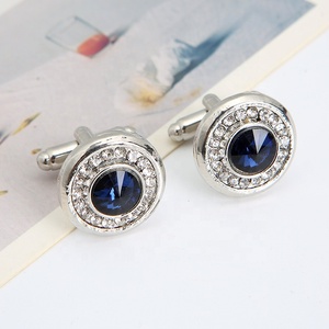 Fábrica directamente al por mayor de aleación de alta calidad personalizado <span class=keywords><strong>comprar</strong></span> gemelos diamantes redondos Vintage gemelos - Product Image 5