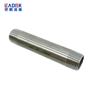 Tuyau d'extension à filetage mâle en acier inoxydable, double extrémité, 304/316, long filetage, connecteur de tuyau d'eau - Product Image 4