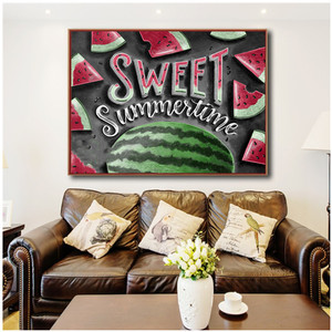 Venta al por mayor 5D sandía carta Naturaleza muerta diamante pintura herramientas decoración del hogar diamante pintura - Product Image 2