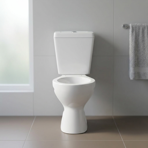 Ensemble WC de luxe deux pièces à poser au sol, design moderne, double chasse, écologique, à évacuation verticale - Product Image 3
