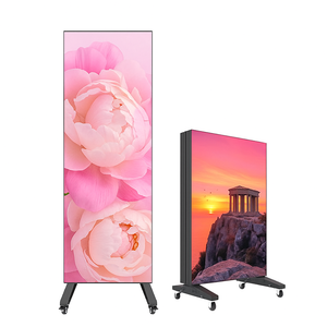 Ventas Señalización digital Pantalla LED vertical P1.8 P2.5 Tablero de póster LED plegable Soporte de pantalla de panel - Product Image 1