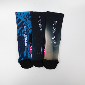 Mới Tùy Chỉnh Màu Mùa Thu Dệt Kim Thấm Mồ Hôi In Mát Phim Hoạt Hình Phụ Nữ Dài Ống Vớ Thể Thao - Product Image 5