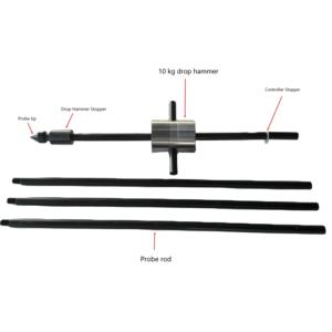 Tester di Penetrazione Dinamica a Cono Leggero da 10kg, Attrezzatura per Test DCP - Product Image 2