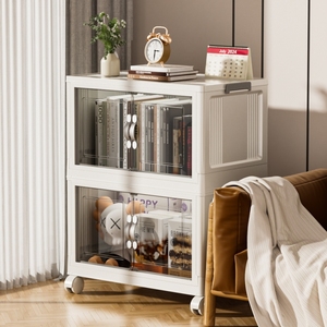 Armário de <span class=keywords><strong>4</strong></span> prateleiras com portas Armário de armazenamento portátil dobrável Armário de 5 camadas para artesanato - Product Image 6