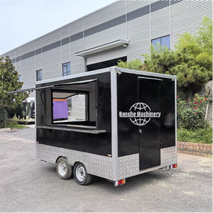 Remolque de comida móvil comercial para kebab, hamburguesas, parrilla, freidora y cocina para negocios de catering - Product Image 2