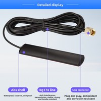 Antenne externe 4G étanche 824-960/1710-2690 MHz avec câble adhésif 3M, polarisation verticale pour communication tête mâle
