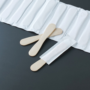 Cuillères à glace et cuillères de dégustation jetables en bois, emballées individuellement, avec logo personnalisé pour les fêtes, les cafés et la restauration - Product Image 6