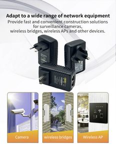 Nhà Máy treo tường 48V 0.5A Gigabit <span class=keywords><strong>Power</strong></span> <span class=keywords><strong>Adapter</strong></span> Injector 1000Mbps <span class=keywords><strong>Ethernet</strong></span> cung cấp điện với cắm DC kết nối đầu ra - Product Image 6