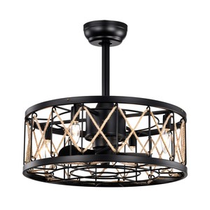 Oem tùy chỉnh 6-tốc độ quạt trần ánh sáng E12 * 4 hiện đại quạt trần với điều khiển từ xa - Product Image 2