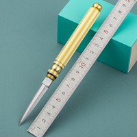 Couteau pliant portable mini en acier inoxydable pour extérieur, coupeur d'art express invisible pour démontage de fenêtres, personnalisable, usage industriel