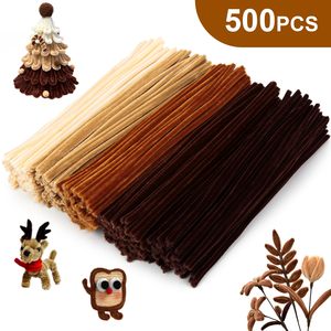 Warm Brown Vintage Palette 100 Premium Pipe Cleaners in 5 Retro Shades <b>for</b> Cozy Timeless Crafts Home Decor Gift Making - Product Image 2
