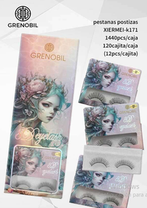 Ciglia Finte Grenobil 3D in Visone Sintetico con Banda Trasparente Invisibile, Spessore 0,15 mm - Product Image 3