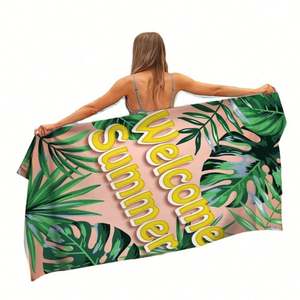 Toalla de Playa Personalizada de Microfibra de Poliéster y Algodón de Secado Rápido, Grande, Estampada, Resistente a la Arena, con Logotipo Impreso, a Prueba de Niños, para Todas las Estaciones - Product Image 2