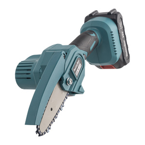 Motosierra Eléctrica Portátil Profesional <span class=keywords><strong>de</strong></span> 21V con Batería, Mini <span class=keywords><strong>Cortadora</strong></span> <span class=keywords><strong>de</strong></span> <span class=keywords><strong>Madera</strong></span> con Cadena Endurecida para Podar en Huertos y Jardines - Product Image 1