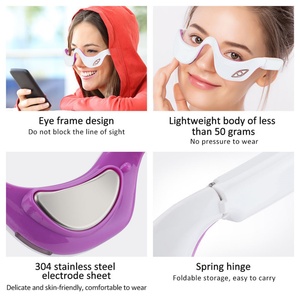 Nouveau produit 2023 : Appareil de massage oculaire 4D sans fil avec pression d'air, chauffage et vibrations anti-rides pour la relaxation des yeux - Product Image 5