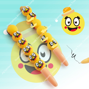 Unisex 6-Style Cute Rotating Combination Gel Pens Klassischer Plastiks tift Schwarz 0,5mm Schreiben Multiple One - Product Image 4