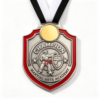 Médailles personnalisées pour les jours sportifs, les championnats et les tournois - Médailles de récompense sportives avec ruban coloré